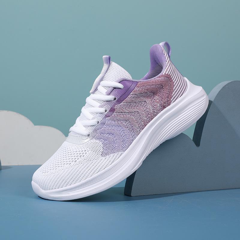 Summer new women's shoes breathable versatile soft-soled casual shoes lightweight running sports shoes mesh women