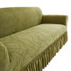 Thickened Jacquard Solid Color Jacquard Skirt Sofa Cover All Inclusive Four-season Living Room Stretch Fabric Multi Person Sofa