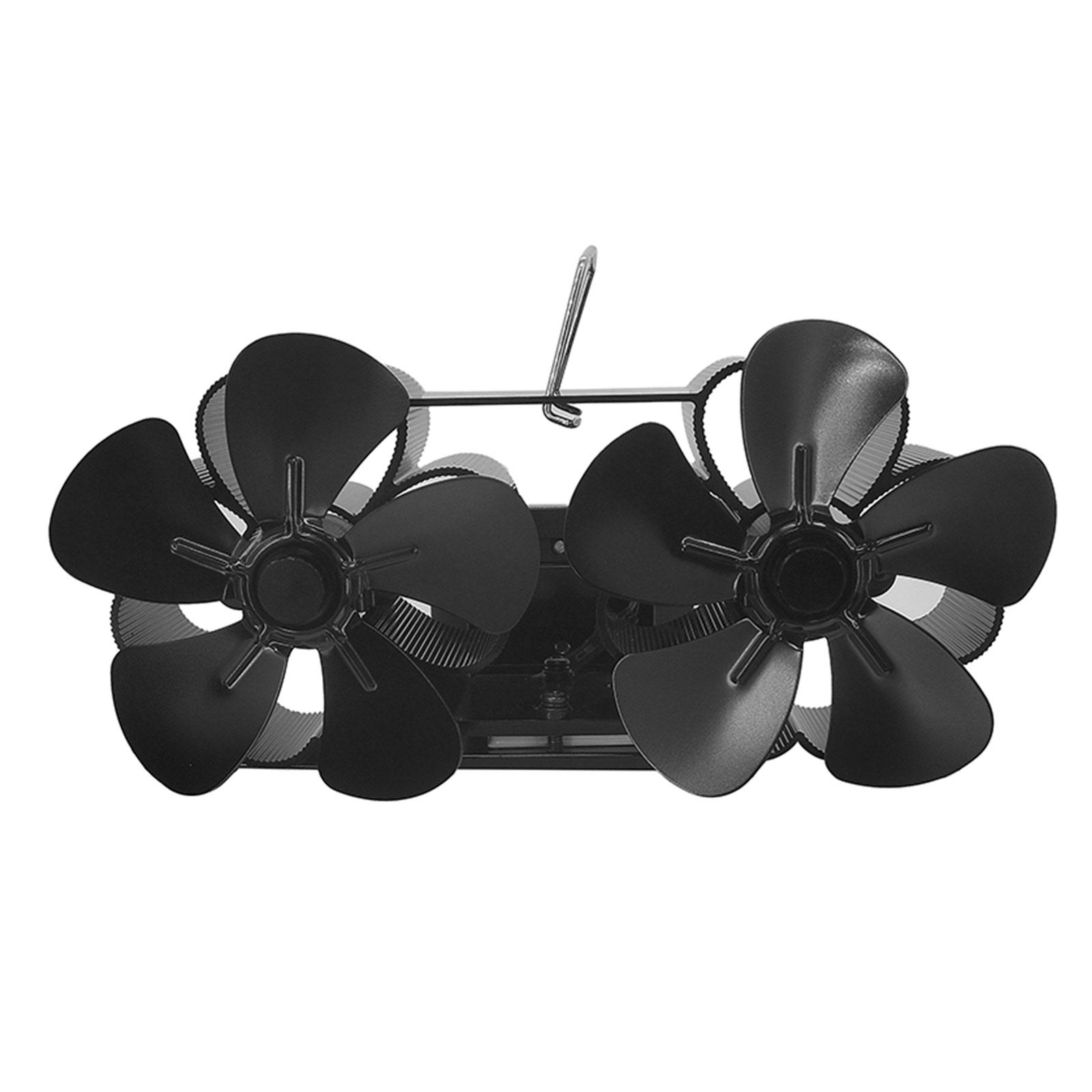 Heat Powered Stove Fan Silent Fire