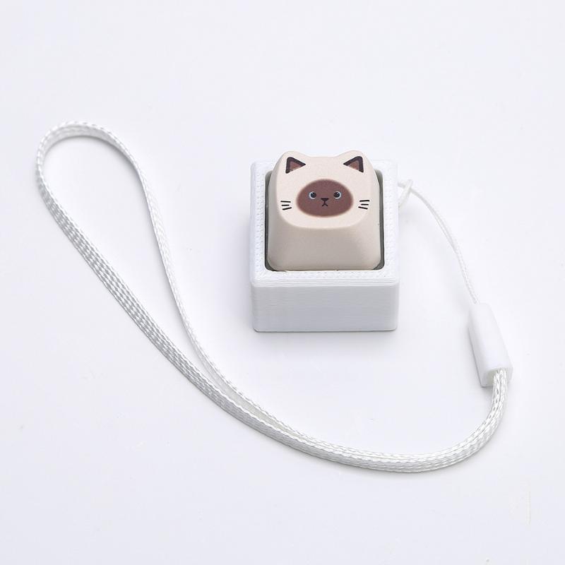 Cute Pressable Cartoon Animal Keycap Fidget Keychain Mini Stress Relief Toy for Kids Party Bag Filler