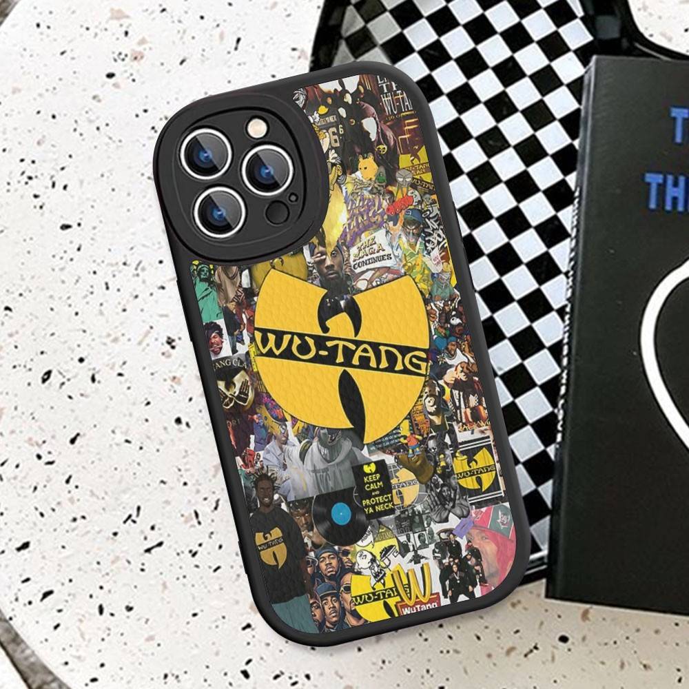 Singer W-WU-T--TANG Phone Case Hard Leather For iPhone 16 15 14 13 12 Mini 11 14 Pro Max Xs X Xr 7 8 Plus Fundas