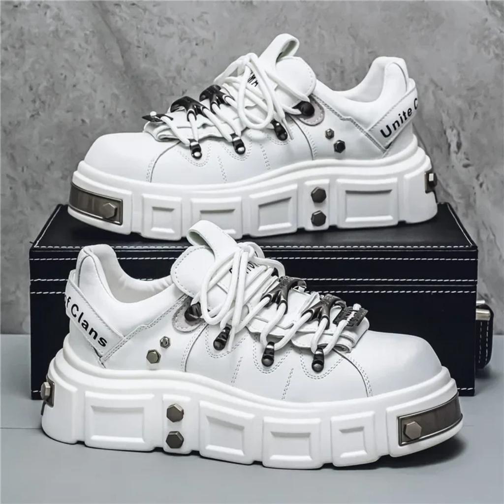 Platform Mens Shoes Casual Skateboard Leather Sneakers Sports Outdoor Hiking Luxury Designer Tennis Running Loafers