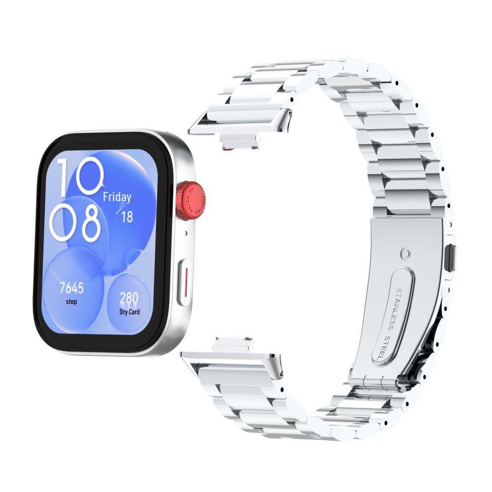 

Huawei Fit3 Цельнометаллический трехзвенный ремешок для часов Applicable to Huawei Fit3