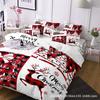 Christmas Bedding Set 3/4 Pcs Microfiber Duvet Cover Pillowcases 1.8m Bed