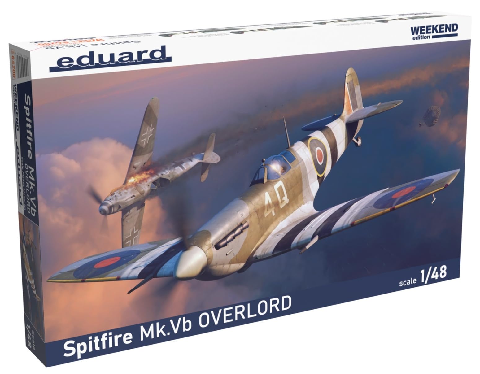 

Eduard 1/48 Scale Weekend Edition British Spitfire Mk.5b Operation Overlord Plastic Model Kit EDU84200