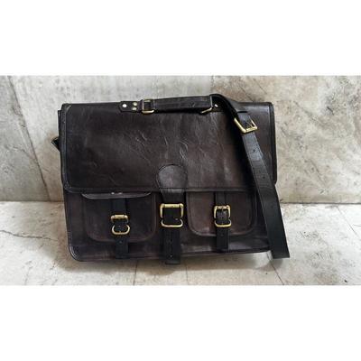 Handgefertigte schwarze Herrentasche - Executive-Aktentaschen-Design