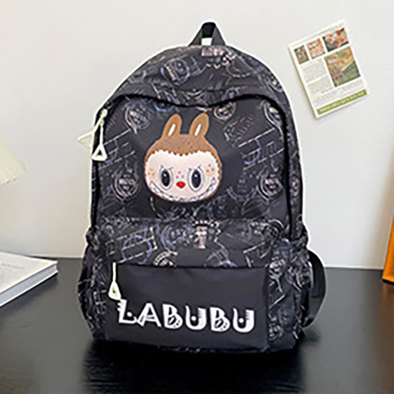 Zaino Scolastico Cartone Animato Labubu Nuovo Zaino Grande Capacità Stampa Studente Ultraleggero Zaino Scolastico Labubu