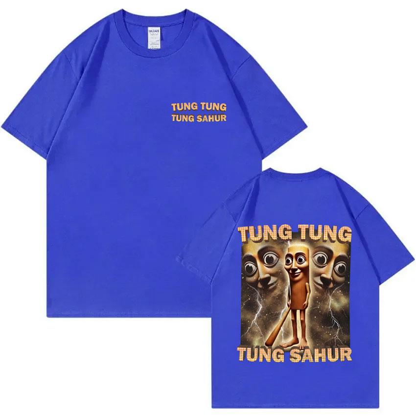 Tung Tung Tung Sahur Funny Baseball Bat Meme Graphic Print T Shirt Men Casual Humor Style T Shirts Unisex Summer O-Neck T-shirt