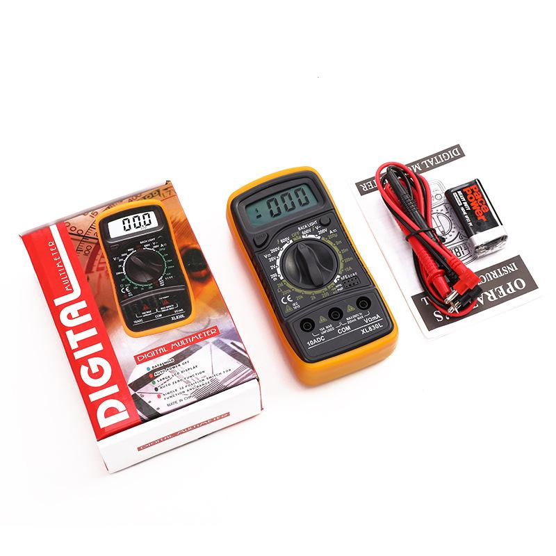 1 buc XL830L Multimetru digital Meter universal Instrument de măsurare a rezistenței și tensiunii multifuncțional Instrument de bip cu afișaj digital portabil