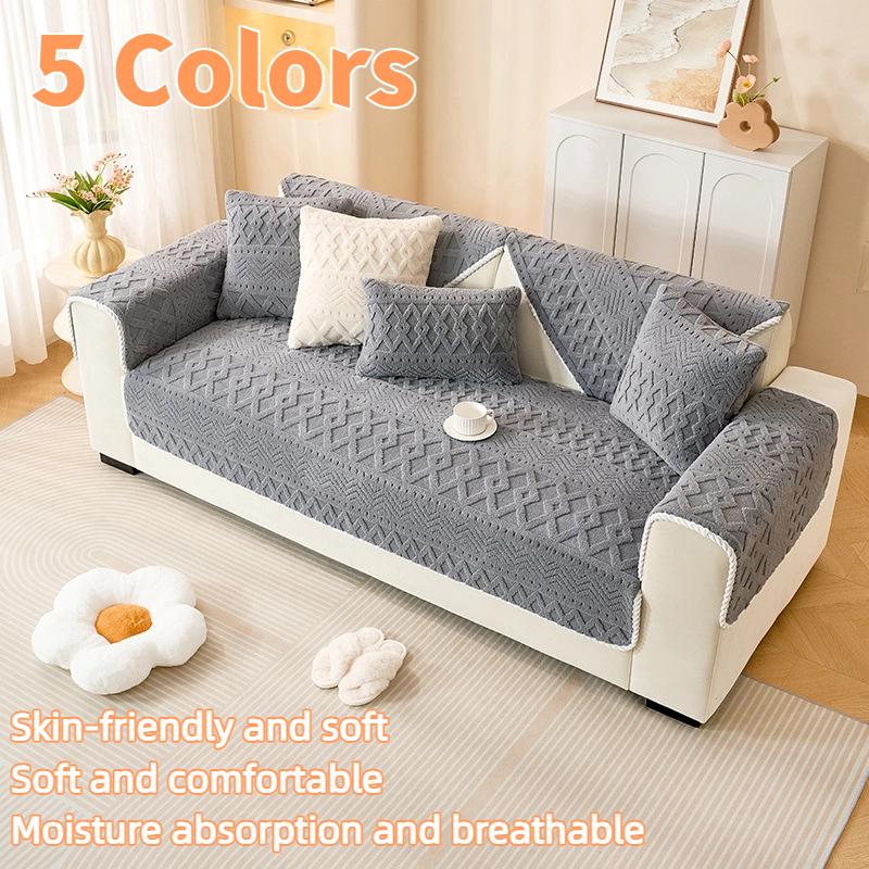 Luxury Sofa Cushion Cover Winter Soft Anti Slip Sofa Throw Mat High Quality Stylish Sofa Protector For Living Room Comfort And Warmth
