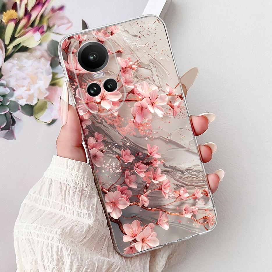 For Oppo Reno 10 5G Case CPH2531 Luxury Fashion Painted Cover Soft Slim Phone Case For Oppo Reno 10 Pro Plus Reno10 Pro+ 5G Bags
