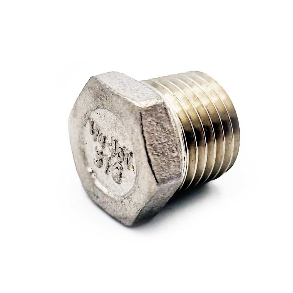 Hexagonal Plug 1/4” Mz, Stainless Steel