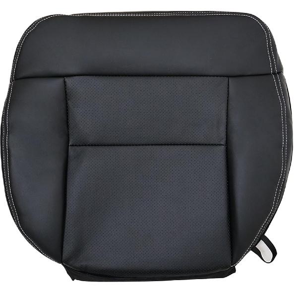 GXARTS Front Driver Side Bottom Lower Replacement Leather Seat Cover Gray #QB Compatible with Ford F150 2004 2005 2006 2007 2008