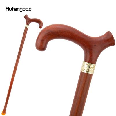 Brūns Sarkans Vienkāršs Koka Modes Nūjiņa Dekoratīva Vampīra Cosplay Ballīte Koka Staigāšanas Nūja Helovīna Bāze Zizlis Gana Nūja 92cm