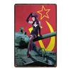 Vintage Russian Cartoon PinUp Girl Metal Tin Sign  Retro Iron Painting Plaque for Pub Cafe Home Wall Decor  Sexy Girl Poster