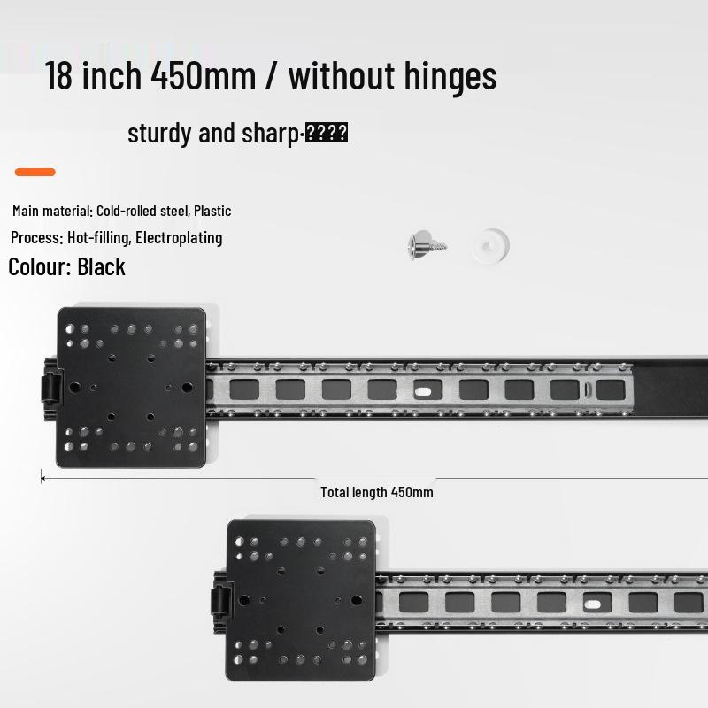 Dobradiça de Trilho Deslizante para Gabinete de Ar Condicionado de Teto com Porta Basculante
