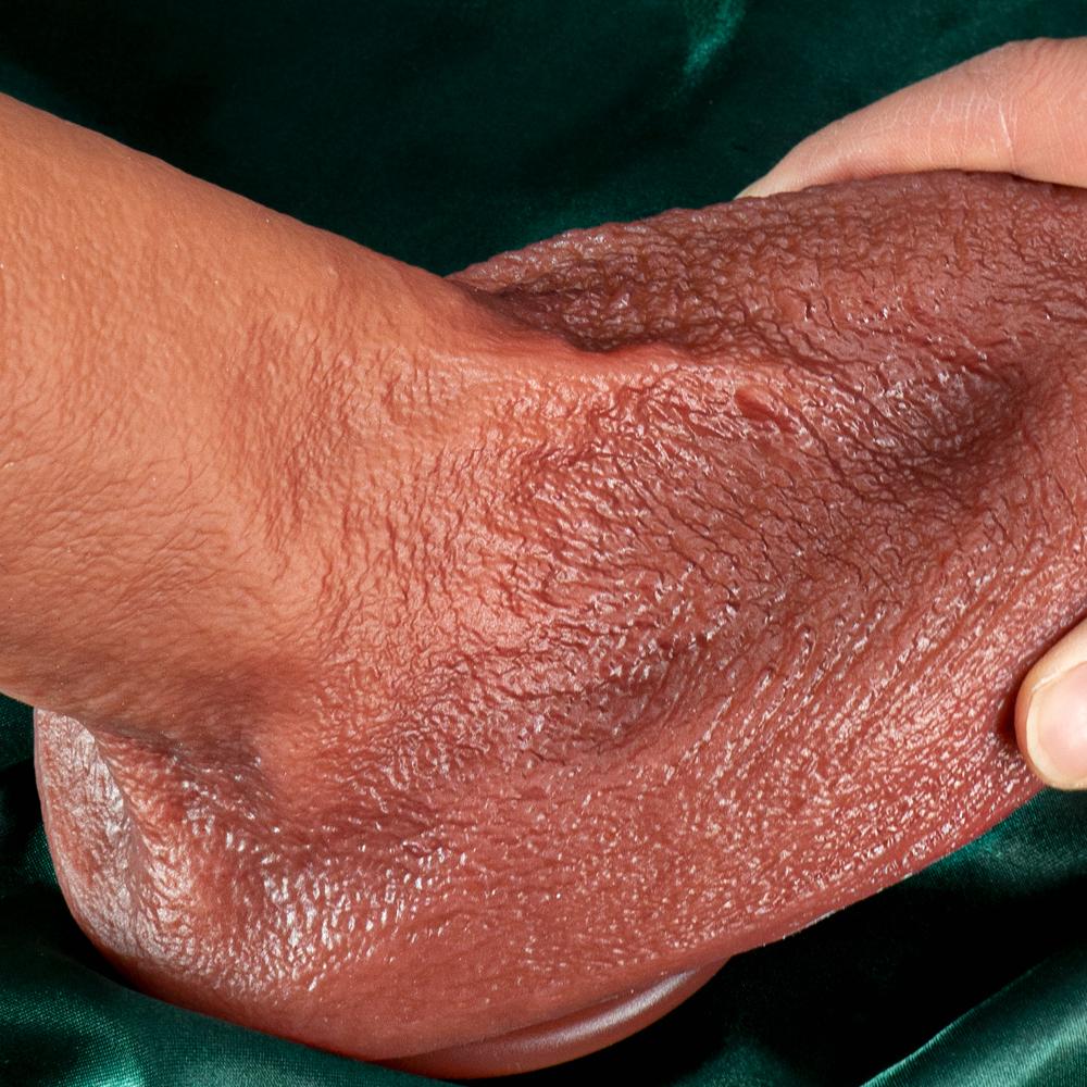 Meat Bully Doppelter Flüssigsilikon-Künstlicher Penis-Makeup Weiblicher Masturbator Dicker langer Urlaubspenis Sexuelle Bedarfsartikel für Erwachsene