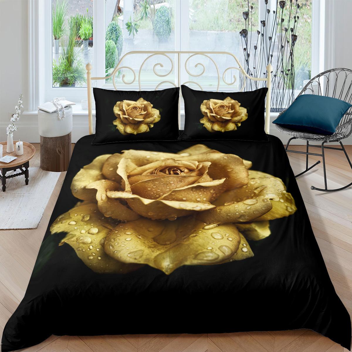 

Модная технология печати, 3D цифровая печать, постельное белье, пододеяльники, наволочки, комплекты из трех предметов 135 * 200Cm two-piece set