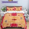3Pcs Chicago Bulls Court Bedding Set Quilt Cover Pillowcase Home Christmas Xmas Halloween Gift 1 Duvet Cover 2 Pillowcase Em92922