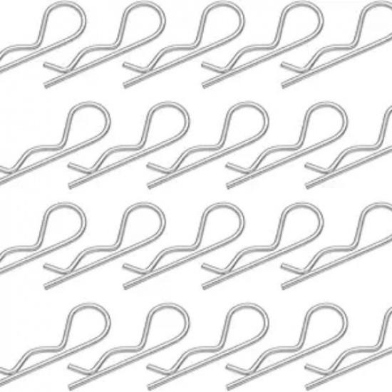 20Pcs R Clips Hitch P Clips, Stainless Steel Retaining Cotter P Spring