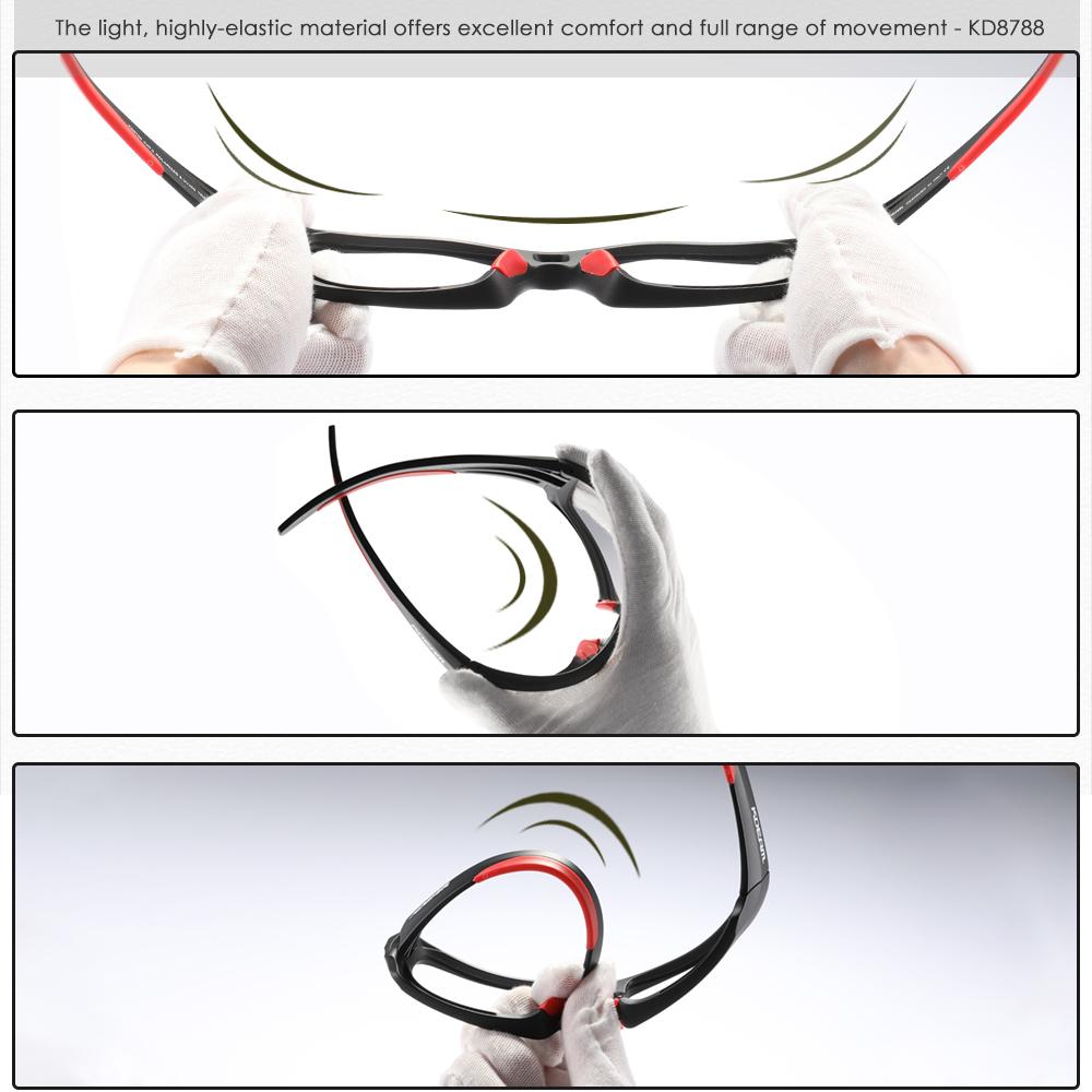 KDEAM High-End Sports Goggles TR90 Polarized Sunglasses Men Hiking Fishing Sun Glasses With Zipper Case