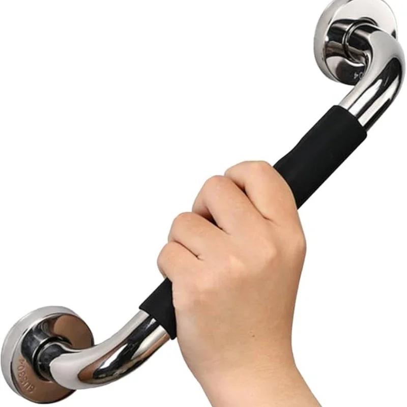 Stainless Steel Silicone Handrails for The Elderly Bathroom Handrails Barrier-free Elderly Bathroom Non-slip Toilet Handle Tools