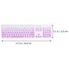 1Pcs Keyboard Protective Film Silicone Cover Compatible for Dell Kb216 Kb636 Wired Wireless Keyboard Waterproof Dustproof