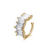 Mode Persönlichkeit Funkelnder Zirkon Ohne Piercing C-förmige Clip-Ohrringe für Männer Frauen Ohr-Manschette Party Tägliches Tragen Schmuck Geschenke