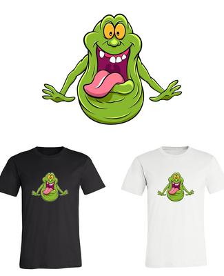 Slimer Ghostbusters Logo T-Shirt Shirt Sizes S-6XL! Fast Ship! Unisex T-Shirt