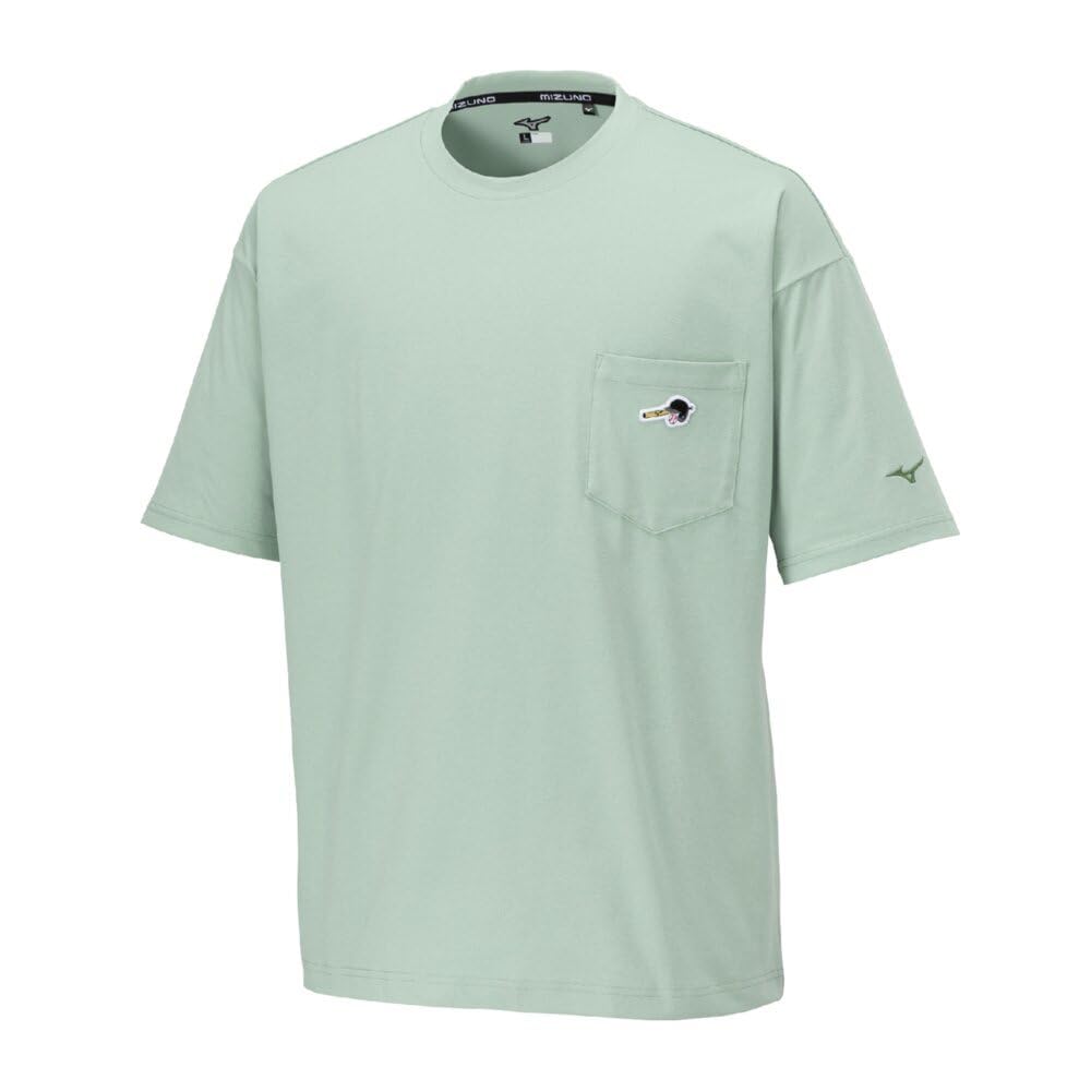 

Mizuno Baseball T-Shirt, Unisex, 12JACT81, Frosty Green, Size M, Exclusive to Mizuno Direct Stores