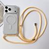 Crossbody Lanyard Clear Magnetic Phone Case for IPhone 17 Air 16 15 Plus 14 13 12 11 Pro Max for Magsafe Acrylic Hard Back Cover