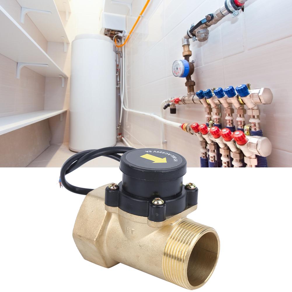 Water Pump Flow Sensor Brass Electronic Pressure Automatic Control Switch 1.5in HT‑802 220V