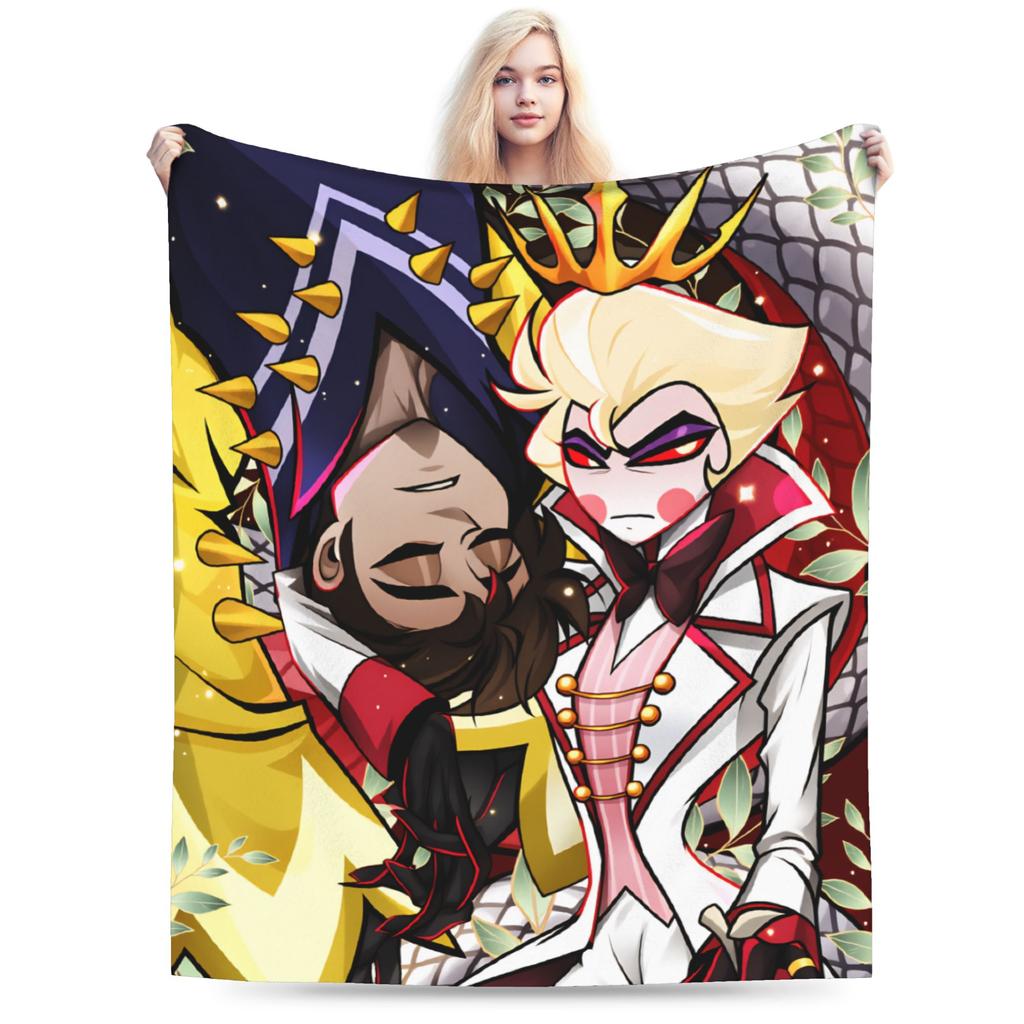 Relax Alastor Vox Blankets Quality Soft Warm Hazbines Hoteles Bedding Throws Autumn Students Couch Chair Fashion Bedspread