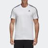 Adidas T Shirts Men's White Crew Neck Moderate Straight Fit S98716