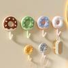 Creative Self-Adhesive Wall Decorative Hook Multifunctional Donut Hook No Drilling Keychain Bathroom