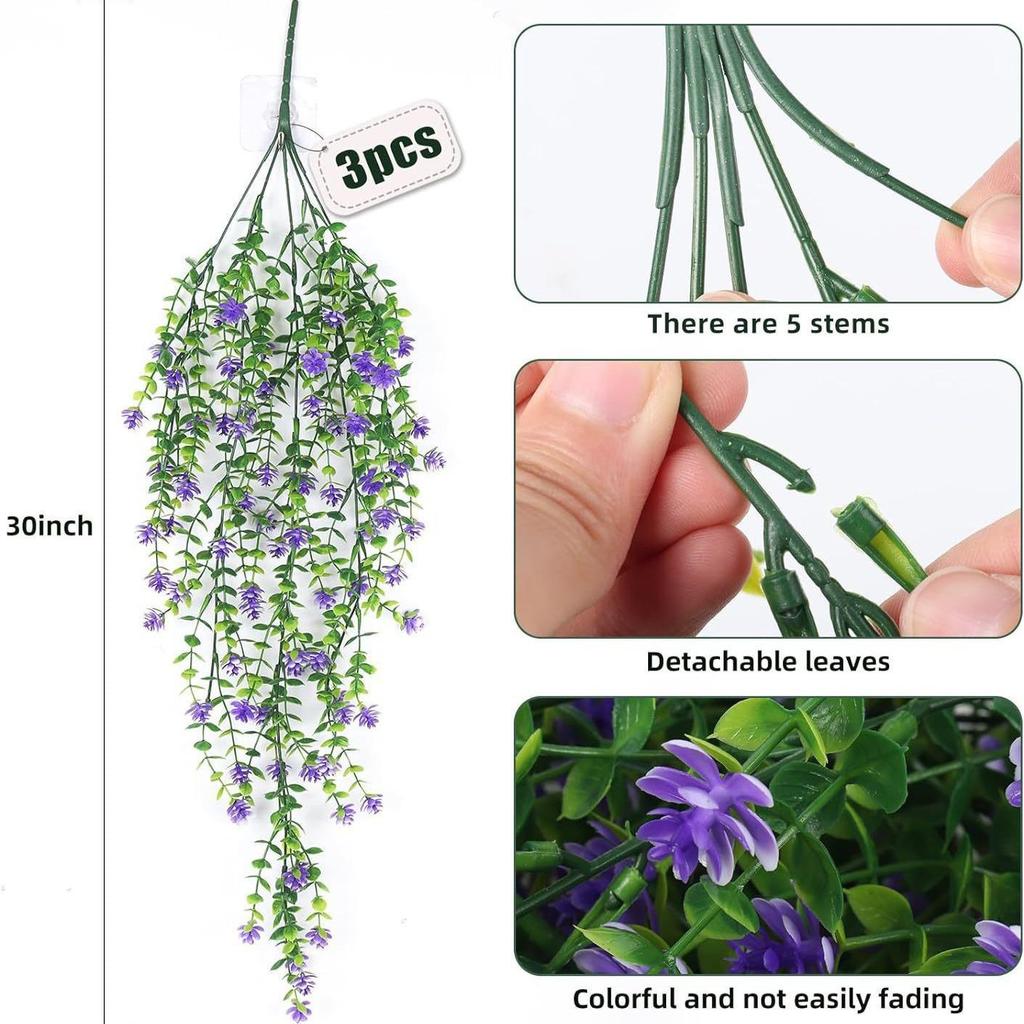 Eucalyptus Camellia Hanging Artificial Flower Vine