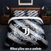 Juventus FC Design Bed Bedding Set 1 Duvet Cover + 2 Pillowcases Soft Breathable Household Bed Linens