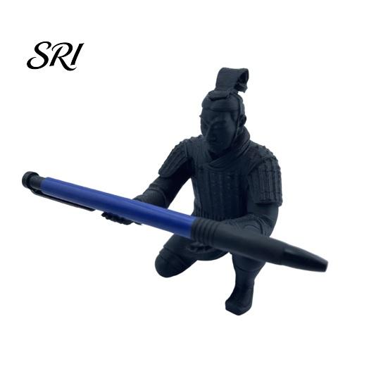 Abstract Knight Desk Organizer Terracotta Warrior Decor, 3D Printed Soldier Pen Stand for Holder Office, Creative Ancient Pencil Holder, Home