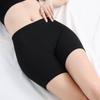 Women's Ice Silk Seamless Safety Shorts: Three-Quarter Length, Breathable, Thin, Anti-Exposure, Non-Rolling Hem, Protective Base Layer for Summer.