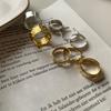 Inspired Fashionable Korean 925 Silver Ring With Unique Texture And Adjustable Size