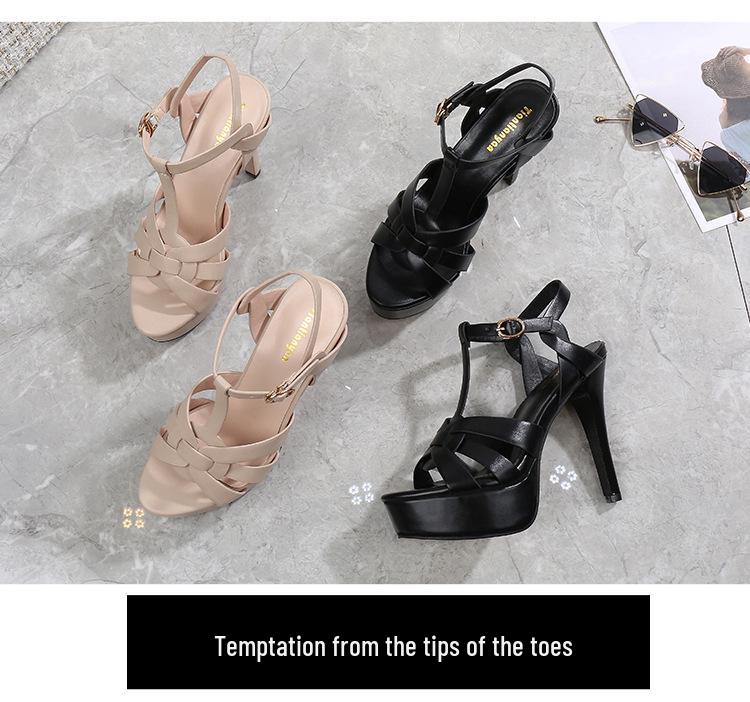 Zapatos de Boda de Tacón Alto con Plataforma Stiletto Estilo Europeo 2021 para Mujer