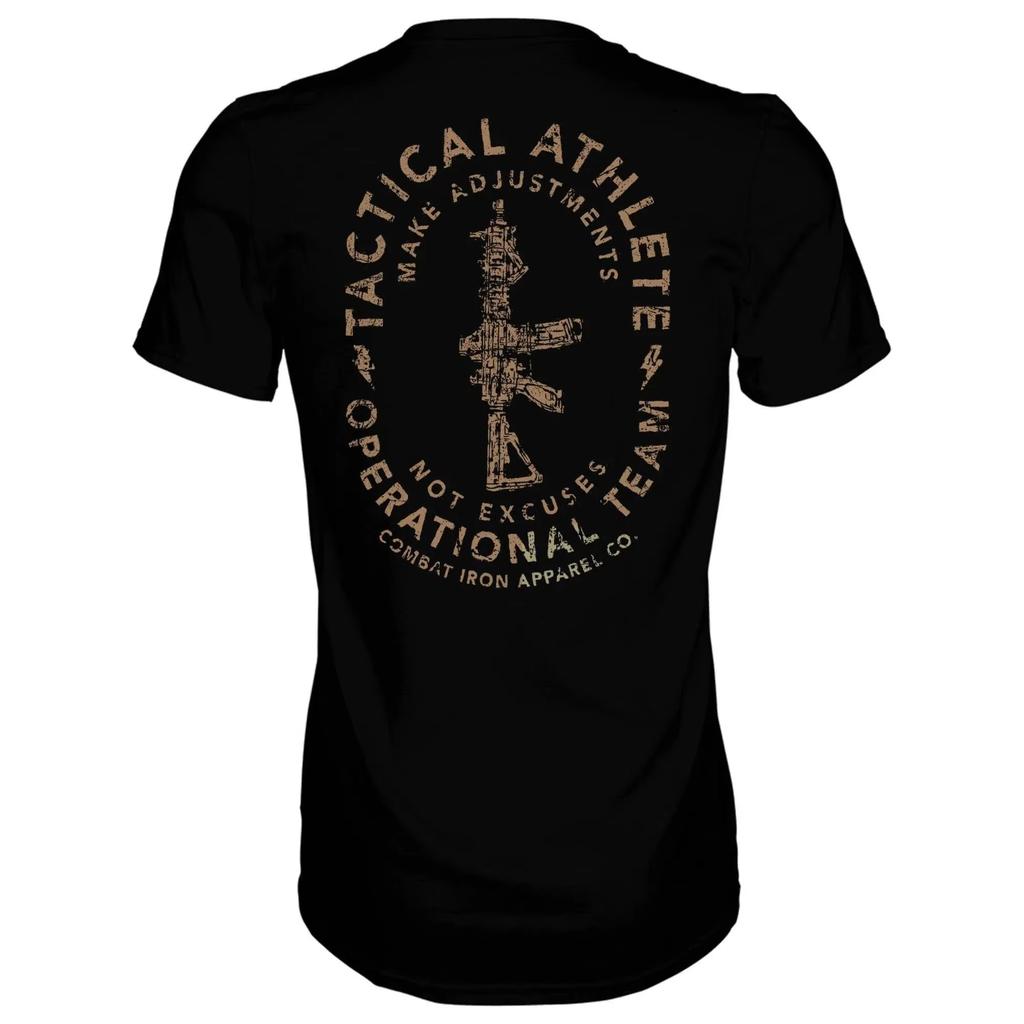 2026 Sommer Taktischer Athlet Operatives Team Herren T-Shirt Kampf Eisen Militär T-Shirt Geeignet für Sportbekleidung Reine Baumwolle