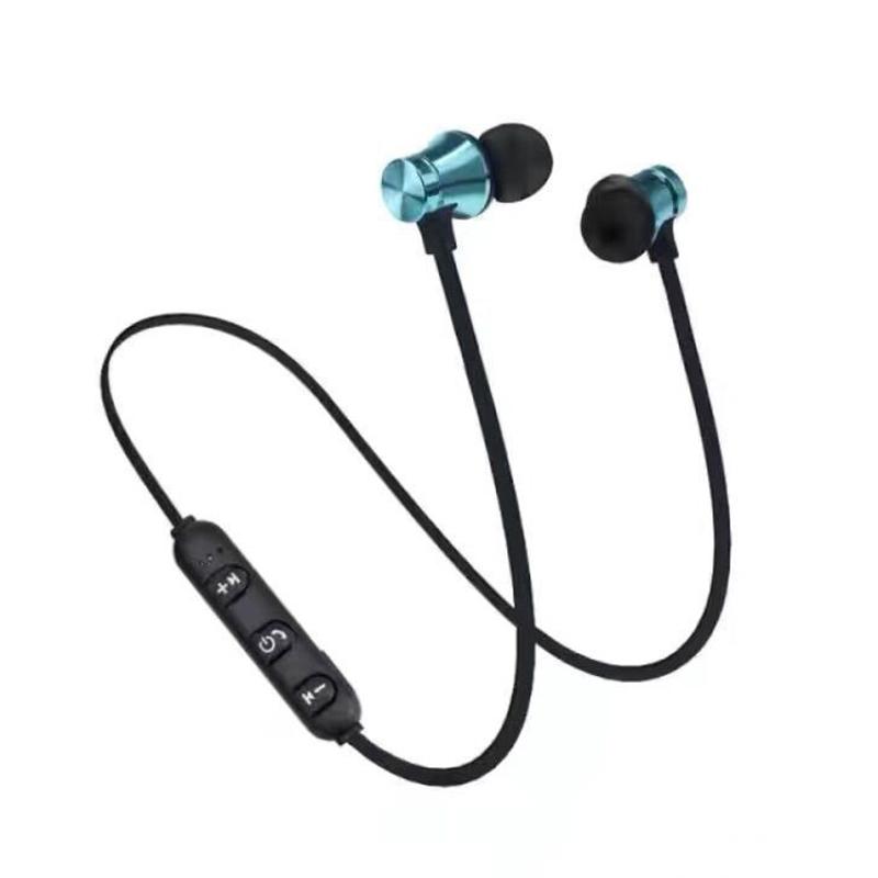 

Магнитная спортивная гарнитура Bluetooth Hifi стерео беспроводные наушники с микрофоном внутриканальные игровые наушники водонепроницаемые наушники многоточечные синий