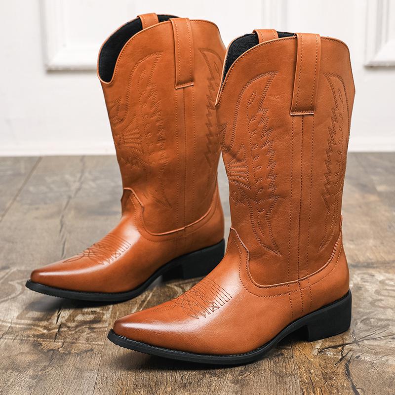 Martin boots large size Chelsea boots British trend casual shoes fashion high top leather shoes foreign trade tooling short boots