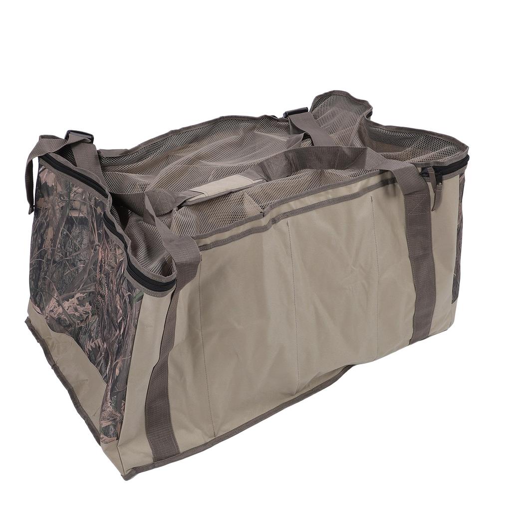 Duck Decoy Bag Oxford Cloth 12 Slotted Waterfowl Goose Decoy Bag with Mesh Cover for Outdoor