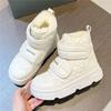 Fashion Snow Boots Women Chunky Heel Paltform All Match Casual Ankle Boots Hook Loop Flat Heel Increasing Mujer Shoes Winter New