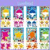 Adorable Cm2308011 Children's Interactive Educational Puzzle Diy Face Stickers Pack With Colorful Designs For Creative Fun