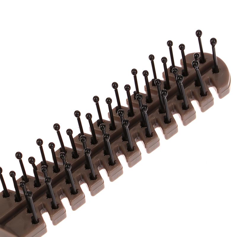 1 Pz Pettine Portatile da Viaggio 2 In 1 Pieghevole Antistatico in Plastica Spazzola per Capelli Pettine Tascabile Compatto