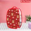 1Pcs Christmas Red Black Plaid Snowman Pop-Up Laundry Hamper Expandable Mesh Hamper Basket for Room Bedroom Bathroom Organization Contemporary Storage
