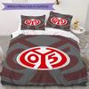 FSV Mainz 05 Pattern Bedding Uilt Set Uilt Cover Pillowcase Home Decoration Birthday Gift (1 * Duvet Cover + 2 * Pillowcase Without Core)